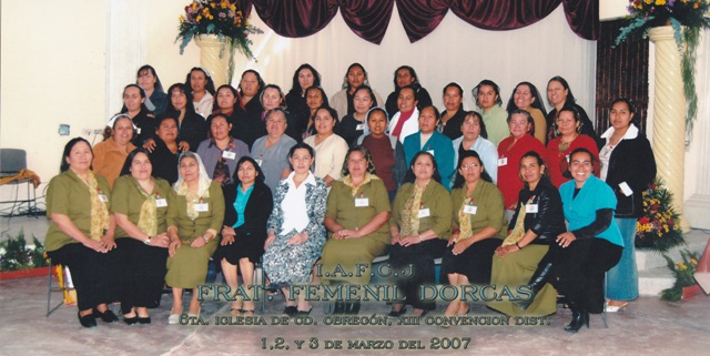 Líderes de la Fraternidad "Dorcas" en el 2007