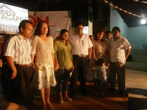 De izquierda a derecha. Mateo Solano, Virginia, Diana Baños Y Luis Sevilla