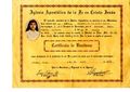 Certificado de bautismo que muestra el 13 de febrero de 1972, como el día en que fue bautizada la señorita Graciela de los Santos Magaña .jpeg